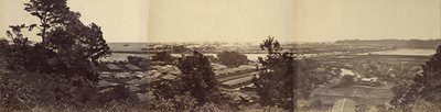 Panorama, Yokohama fra Governors Hill af Felice Beato