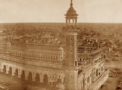 Panorama over MachiBoran, Lucknow af Felice Beato