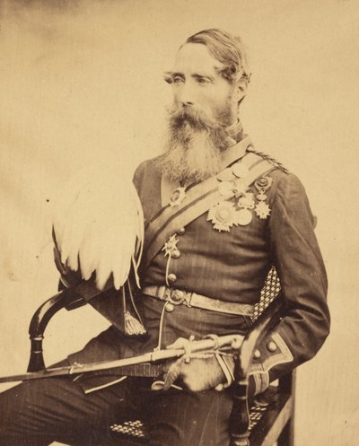 [Portræt af brigadegeneral Sir Charles Van Straubenzee]. af Felice Beato