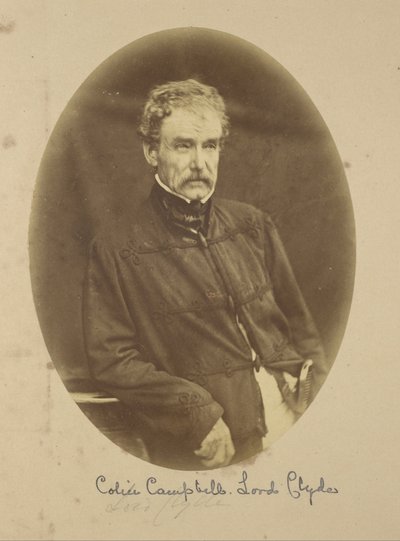 Portræt af Sir Colin Campbell Lord Clyde, øverstkommanderende i Indien af Felice Beato