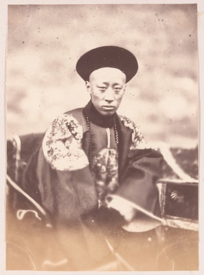 Prins Gong Q i Net of China, 1860 af Felice Beato