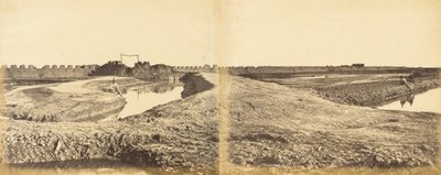 Tangkoo Fort efter dets indtog, viser den franske og engelske indgang, 10. august 1860, 1860. af Felice Beato