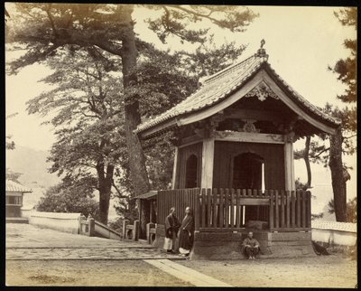 Tempel i byen Nagasaki af Felice Beato