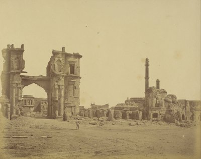 Clock Tower foran Bailee Guard Gate af Felice Beato