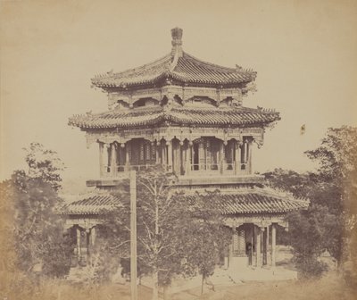 Det store kejserpalads Yuen Min Yuen, Pekin, før afbrændingen, 18. oktober 1860 af Felice Beato