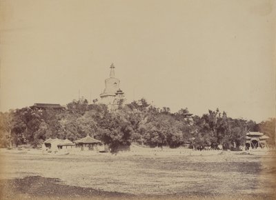 Den store pagode i det kejserlige vinterpalads, Pekin, 29. oktober 1860 af Felice Beato
