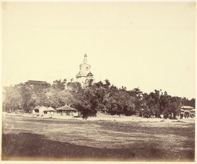 [Den store pagode i det kejserlige vinterpalads i Peking]. af Felice Beato