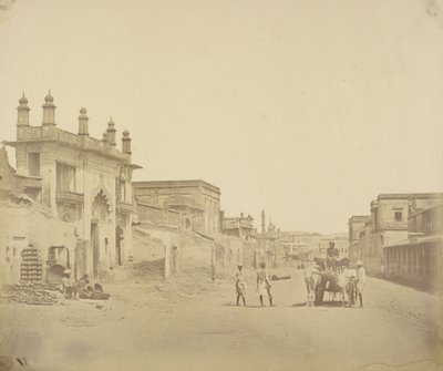 [Vejen, ad hvilken general Henry Havelock gik ind i residensen, Lucknow]. af Felice Beato