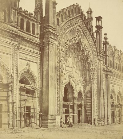 Summa Musjid -porten, Lucknow af Felice Beato