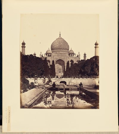 Taj Mahal med springvandene af Felice Beato