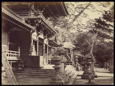 Hatchimans tempel, Kamakura af Felice Beato