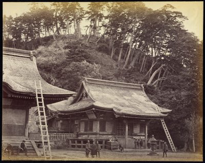 Hachiman-templet, Kamakura af Felice Beato