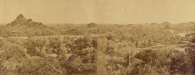 Udsigt over det kejserlige vinterpalads, Pekin, der viser den kunstige mølle, 29. oktober 1860 af Felice Beato