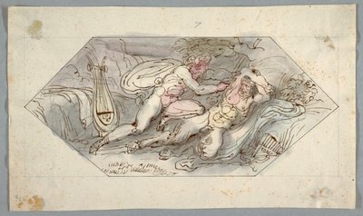 Apollo afviser Marsyas af Felice Giani