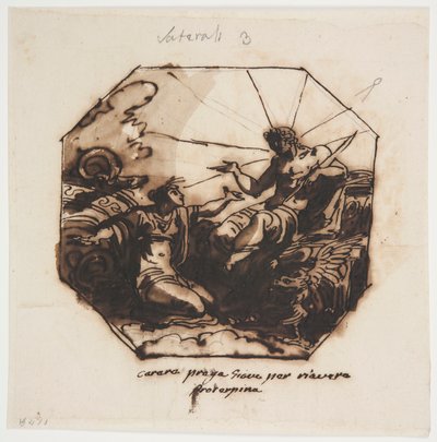 Ceres beder Jupiter om Return of Proserpina af Felice Giani