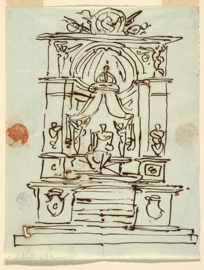 Design til et monument af Felice Giani