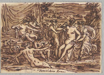 Diana og Callisto efter Domenichino af Felice Giani