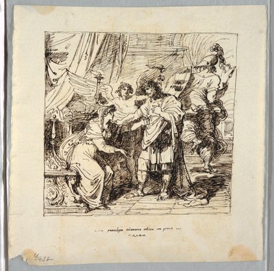 Penelope genkender Ulysses af Felice Giani