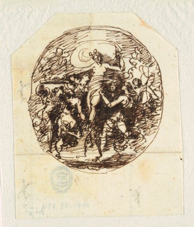 The Triumph of Venus designet til soveværelset i Palazzo Milzetti, Faenza af Felice Giani