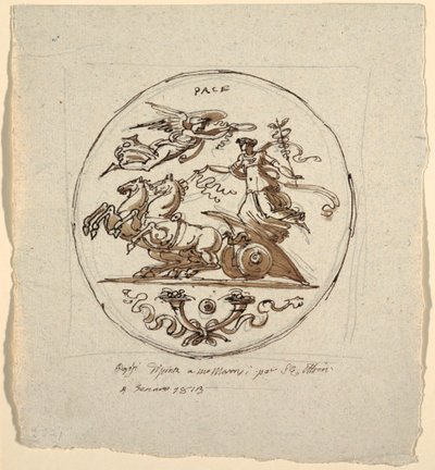Fredens triumf, Roundel, for Aldini-villaen i Montmorency af Felice Giani