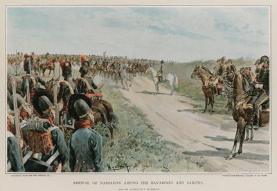 Napoleons ankomst blandt bayerne og sakserne af Felicien baron de Myrbach-Rheinfeld