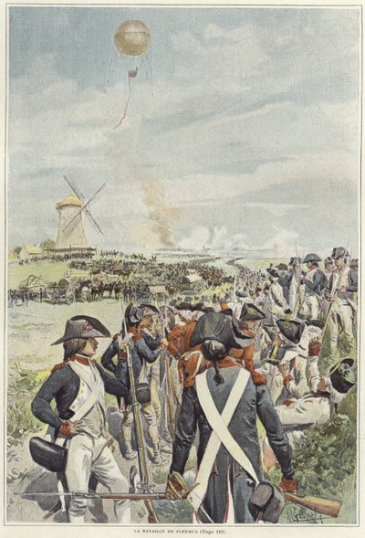 Slaget ved Fleurus af Felicien baron de Myrbach-Rheinfeld