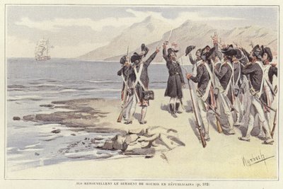 Soldater fornyer deres ed til at dø republikanere af Felicien baron de Myrbach-Rheinfeld