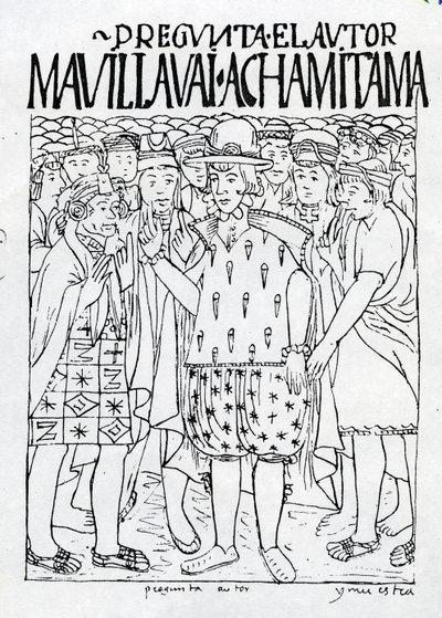 Poma de Ayala spørger om det gamle Perus historie af Felipe Huaman Poma de Ayala
