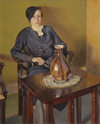 Kvinde med en vase, ca. 1929 (olie på lærred) af Feliu Elias Bracons