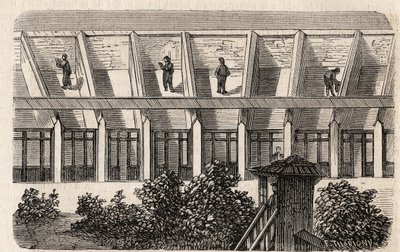 Paris - Petite Roquette fængsel (fængsel for kvinder og unge) - af Felix (after) Thorigny