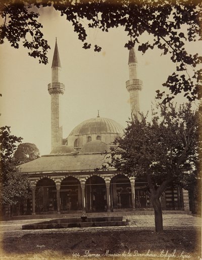 Album "Damas og Baalbek": Moskeen i Damaskus af Félix Bonfils