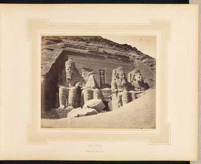 Egypten: Abu Simbel-templet, Nubien af Félix Bonfils