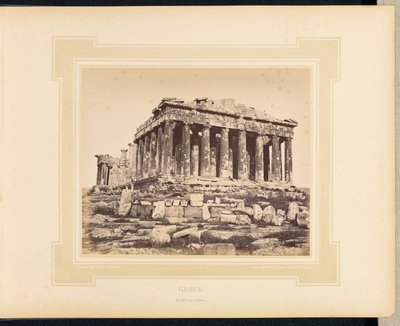 Grækenland: Parthenon i Athen af Félix Bonfils