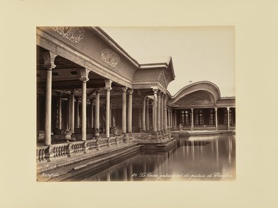 Kairo, indre gallerier i Shubra-paladset af Félix Bonfils