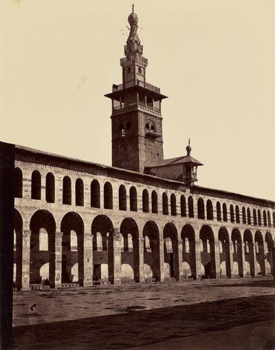 Brudens minaret – Damaskus af Félix Bonfils