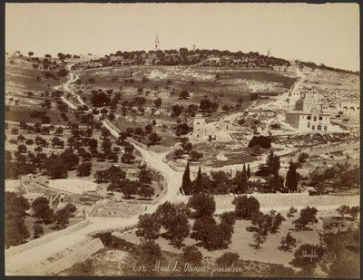 Oliebjerget, Jerusalem af Félix Bonfils