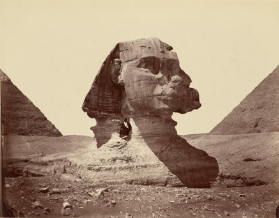 Sfinksen og pyramiderne af Félix Bonfils