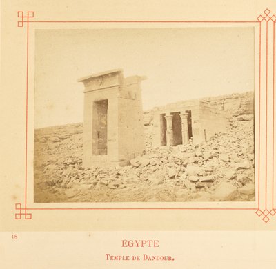 Dandour-templet. af Félix Bonfils
