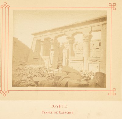 Kalacheh-templet. af Félix Bonfils