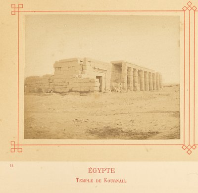 Templet i Kurnah af Félix Bonfils