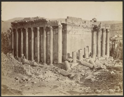 Jupitertemplet, Baalbek af Félix Bonfils