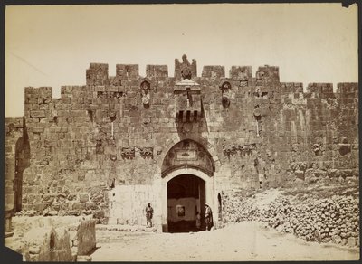 Løveporten, Jerusalem af Félix Bonfils