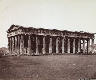 Theseus-templet på Athens Akropolis af Félix Bonfils