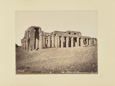 Theben. Rhamesséion (Egypten) af Félix Bonfils