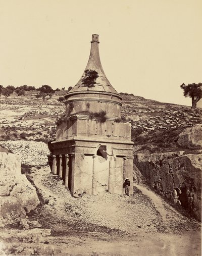 Absaloms grav - Jerusalem af Félix Bonfils