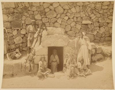 Lazarus’ grav i Betania af Félix Bonfils