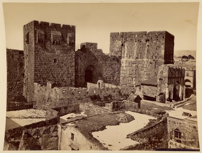Davids tårn, Jerusalem af Félix Bonfils