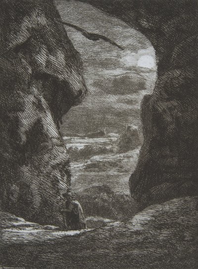 Farvel til Karpatz, 1857. af Felix Bracquemond