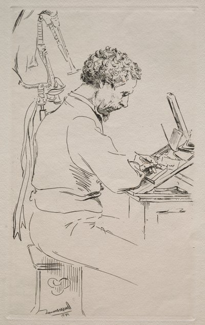 Charles Kean, 1871. af Felix Bracquemond
