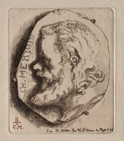Charles Meryon, 1854. af Felix Bracquemond